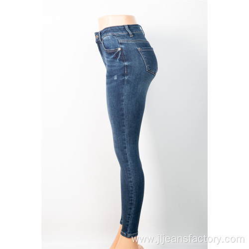 Wholesale Fashion Ladies Jeans High Waist Pants